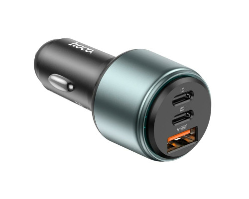 Автомобільний зарядний пристрій HOCO NZ9 Galloper 95W three-port(2C1A) car charger Black