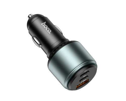 Автомобільний зарядний пристрій HOCO NZ9 Galloper 95W three-port(2C1A) car charger Black