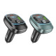 АЗП з FM-модулятором HOCO E76 Pole PD45W+QC3.0 car BT FM transmitter Obsidian Black