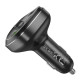 АЗП з FM-модулятором HOCO E76 Pole PD45W+QC3.0 car BT FM transmitter Obsidian Black