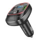 АЗП з FM-модулятором HOCO E76 Pole PD45W+QC3.0 car BT FM transmitter Obsidian Black