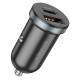 Автомобільний зарядний пристрій BOROFONE BZ22 Scenery dual port PD30W+QC3.0 car charger Black