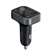 АЗП з FM-модулятором Baseus S-09 Lite Series Car FM Transmitter Cluster Black