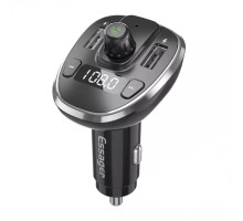 Автобільний зарядний пристрій ESSAGER Dynamic Car Bluetooth MP3 Car Charger Sliver