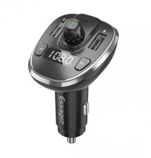 Автобільний зарядний пристрій ESSAGER Dynamic Car Bluetooth MP3 Car Charger Sliver