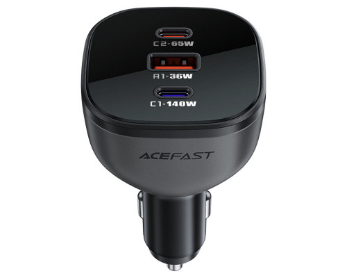 Автомобільний зарядний пристрій ACEFAST B14 165W (2*USB-C+USB-A) 3-port car charger Black