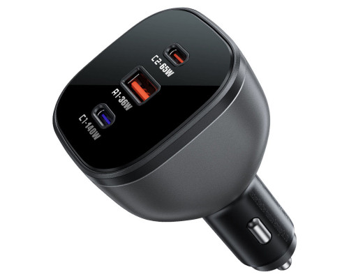 Автомобільний зарядний пристрій ACEFAST B14 165W (2*USB-C+USB-A) 3-port car charger Black