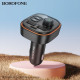 АЗП з FM-модулятором BOROFONE BC59 Heroic car BT FM transmitter Black (6941991117312)