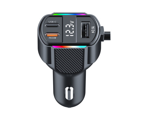 АЗП з FM-модулятором WUW-C220 Black (6972573337408)