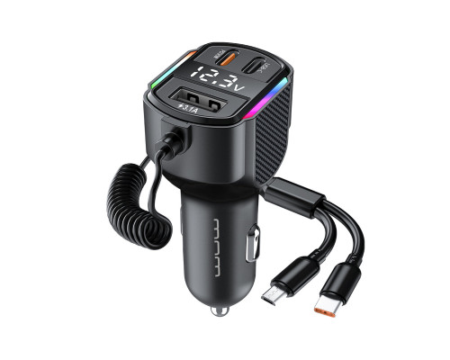 АЗП з FM-модулятором WUW-C220 Black (6972573337408)