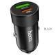 Автомобільний зарядний пристрій HOCO Z32B Speed up PD20W+QC3.0 car charger Black