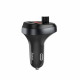 АЗП з FM-модулятором HOCO E41 In-car audio wireless FM transmitter Black (6931474706782)