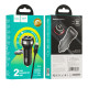 Автомобільний зарядний пристрій HOCO Z40 Superior dual port car charger set(iP) Black