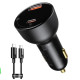 Автомобільний зарядний пристрій Baseus Superme Digital Display PPS Dual Quick Charger Car Charger Black (TZCCZX-01)