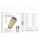 Автомобільний зарядний пристрій BOROFONE BZ19A Wisdom single port QC3.0 car charger set(Micro) 18W Gold