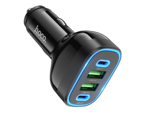 Автомобільний зарядний пристрій HOCO NZ11 Guide PD72W(2C2A) car charger Black