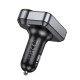 АЗП з FM-модулятором HOCO E86 Alegria 48W dual port PD30W+QC3.0 car BT FM transmitter Black (6942007646956)