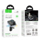 АЗП з FM-модулятором HOCO E86 Alegria 48W dual port PD30W+QC3.0 car BT FM transmitter Black (6942007646956)