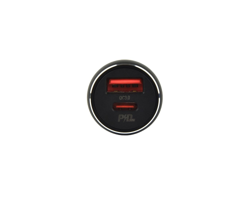 АЗП Hoco NZ5 30W 3A USB-A+USB-C з кабелем C-C black PLS-00-00090520