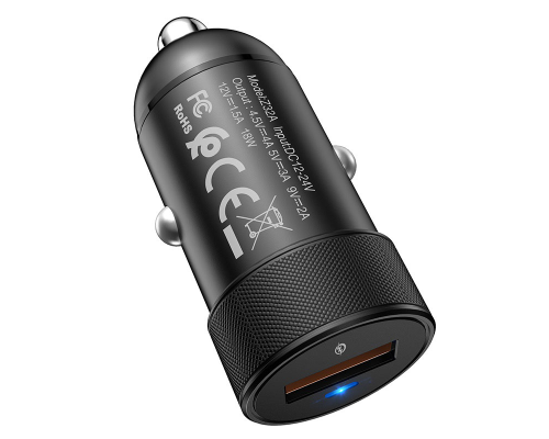 АЗП Hoco Z32A Flash Power 18W 4A 1USB-A black PLS-00-00036541