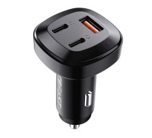 Автомобільний зарядний пристрій ACEFAST B3 66W(USB-C+USB-C+USB-A) three-port metal car charger