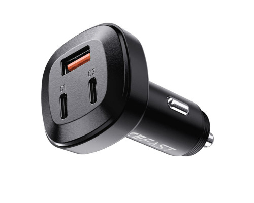 Автомобільний зарядний пристрій ACEFAST B3 66W(USB-C+USB-C+USB-A) three-port metal car charger