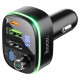 АЗП з FM-модулятором HOCO E62 Fast PD20W+QC3.0 car BT FM transmitter Black