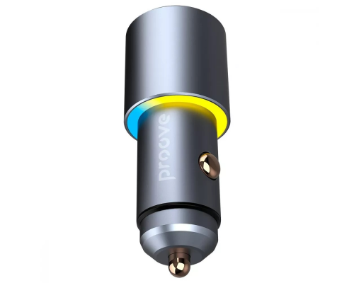 АЗП Proove Double Energy 50W 3A 2USB-C metal gray PLS-00-00138395