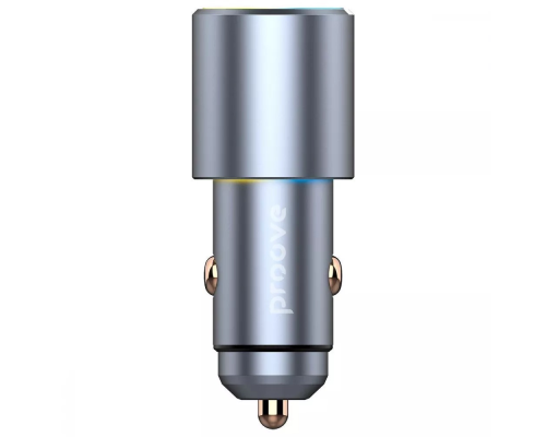 АЗП Proove Double Energy 50W 3A 2USB-C metal gray PLS-00-00138395
