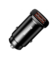 АЗП Baseus Square Metal 30W 3A 2USB-A black PLS-00-00048822