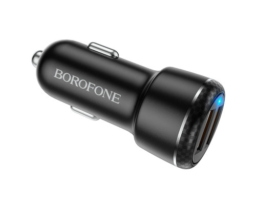 Автомобільний зарядний пристрій BOROFONE BZ17 Core dual port QC3.0 car charger 18W