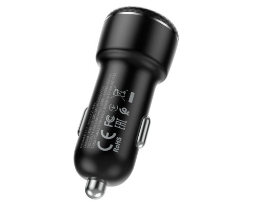 Автомобільний зарядний пристрій BOROFONE BZ17 Core dual port QC3.0 car charger 18W