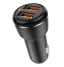 Автомобільний зарядний пристрій BOROFONE BZ17 Core dual port QC3.0 car charger 18W