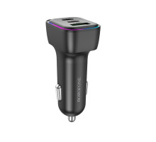 Автомобільний зарядний пристрій BOROFONE BZ28C Trophie PD60W(2C1A) car charger Black