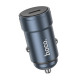 Автомобільний зарядний пристрій HOCO Z57 Glorious single-port PD30W car charger Metal Gray (6942007633048)