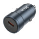 Автомобільний зарядний пристрій HOCO Z57 Glorious single-port PD30W car charger Metal Gray (6942007633048)