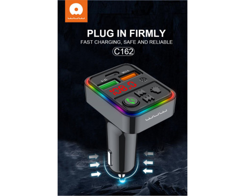 АЗП з FM-модулятором WUW-C162 Black (6972573334971)