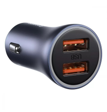АЗП Baseus Golden Contactor Pro 40W 3A 1USB-A+1USB-C з кабелем Type-C dark-gray PLS-00-00106808