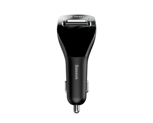 АЗП з FM-модулятор Baseus Streamer F40 AUX wireless MP3 car charger Black