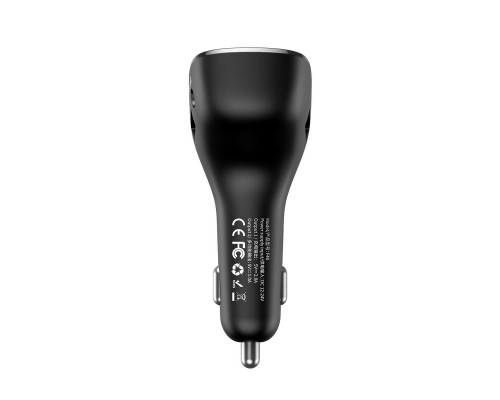 АЗП з FM-модулятор Baseus Streamer F40 AUX wireless MP3 car charger Black