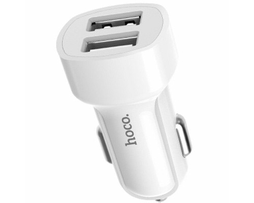 АЗП Hoco Z2A two-port car charger 2USB 2.4A White