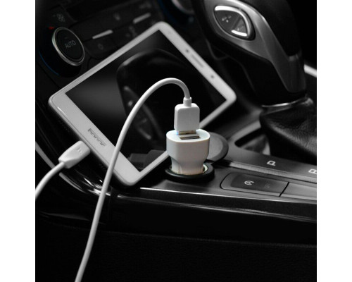 АЗП Hoco Z2A two-port car charger 2USB 2.4A White