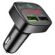 АЗП з FM-модулятором HOCO E59 Promise QC3.0 car BT FM transmitter 18W Black