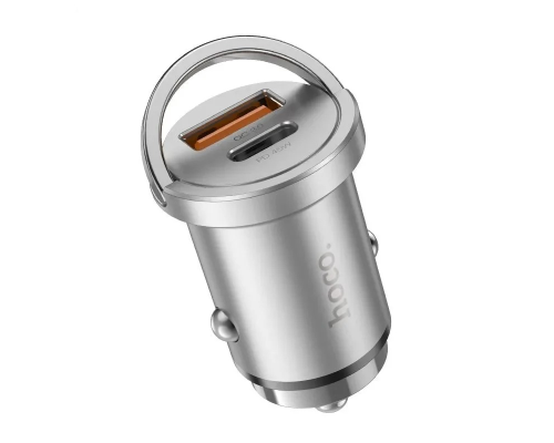 АЗП Hoco NZ10 45W 3A USB-A+USB-C gray PLS-00-00170676