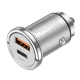 АЗП Hoco NZ10 45W 3A USB-A+USB-C gray PLS-00-00170676