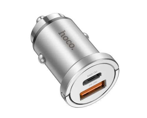 АЗП Hoco NZ10 45W 3A USB-A+USB-C gray PLS-00-00170676