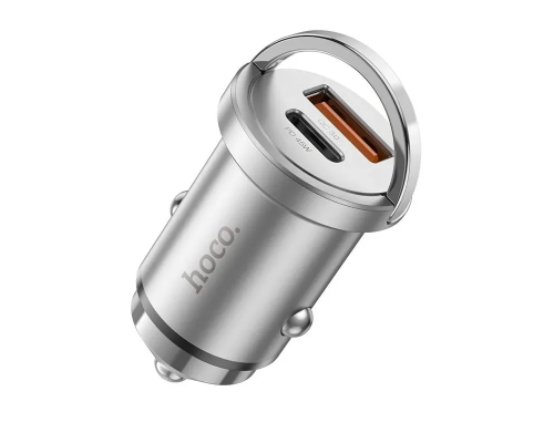 АЗП Hoco NZ10 45W 3A USB-A+USB-C gray PLS-00-00170676