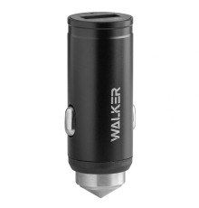 Автомобільний зарядний пристрій (адаптер) WALKER WCR-23 Qualcoмм 1USB QC3.0 / 2.4A black