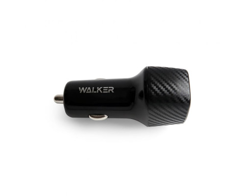 Автомобільний зарядний пристрій (адаптер) WALKER WCR-31 2USB / 15W black