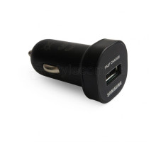 Автомобільний зарядний пристрій (адаптер) 2в1 1USB Fast Charge / 2A + Type-C black